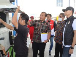 Sidak SPBU, Polres Malang Sidak Pastikan Kondisi BBM Aman Saat Mudik Lebaran 2024