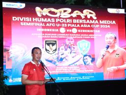 Nobar Timnas Indonesia U-23 Vs Uzbekistan U-23 Bareng Wartawan, Kadiv Humas Bicara Persatuan Bangsa