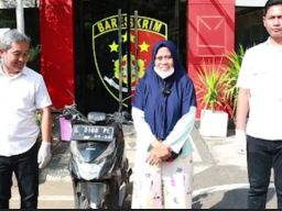 Emak-emak Senang Motor yang Dicuri Maling Kembali Lagi: Terima Kasih Polres Pelabuhan Tanjung Perak