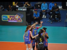 Tumbangkan Jakarta Livin Mandiri, Tim Jakarta Electric Tatap Final Four PLN Mobile Proliga