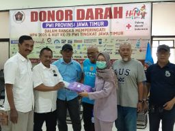 Rangkaian HPN 2025, PWI Jatim Sukses Gelar Donor Darah
