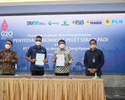 PLN Gandeng PT Sang Hyang Seri Olah Sekam Padi Jadi Bahan Bakar PLTU