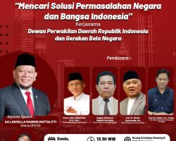 Cari Solusi Masalah Bangsa, DPD RI Gandeng Gerakan Bela Negara Hadirkan Sejumlah Tokoh