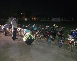 Antisipasi Balap Liar Satlantas Polres Pamekasan Gelar Operasi, 25 Unit Ranmor Diamankan