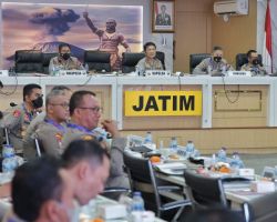 Polda Jawa Timur Gelar Anev Sitkamtibmas, Pengananan Covid 19 dan Ops Ketupat Semeru 2022