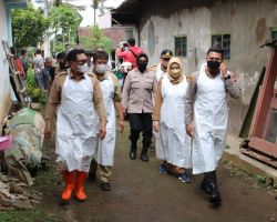 Optimalkan Penanganan PMK Polresta Malang Kota Gelar Vaksinasi Hewan Ternak