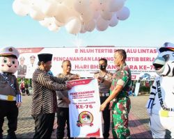 Sosialisasikan Budaya Tertib Berlalulintas, Polres Lamongan Gandeng Forkopimda