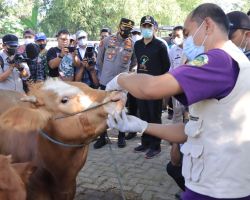 Jelang Hari Raya Idul Adha, Polres Madiun Lakukan Pengawasan Hewan Ternak