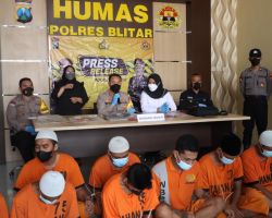 Berhasil Mengungkap 7 Kasus Curanmor, Polres Blitar Amankan 13 Tersangka