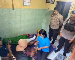 Polresta Malang Kota Kirimkan Fisioterapi Kepada Korban Insiden Stadion Kanjuruhan