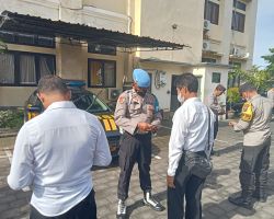Periksa Kerapian, Kasi Propam Polresta Denpasar Gelar Gartiplin