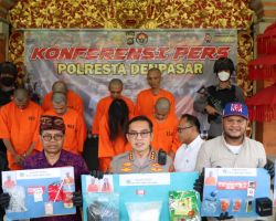 Awal Tahun 2023, Satresnarkoba Polresta Denpasar Amankan 14 Tersangka