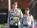 Kapolda Bali Pimpin Serah Terima Jabatan di Halaman Depan Mapolda Bali