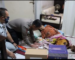 Polisi Peduli, Polres Madiun Kota Beri Bantuan Penderita Cacat Akibat Laka Lantas