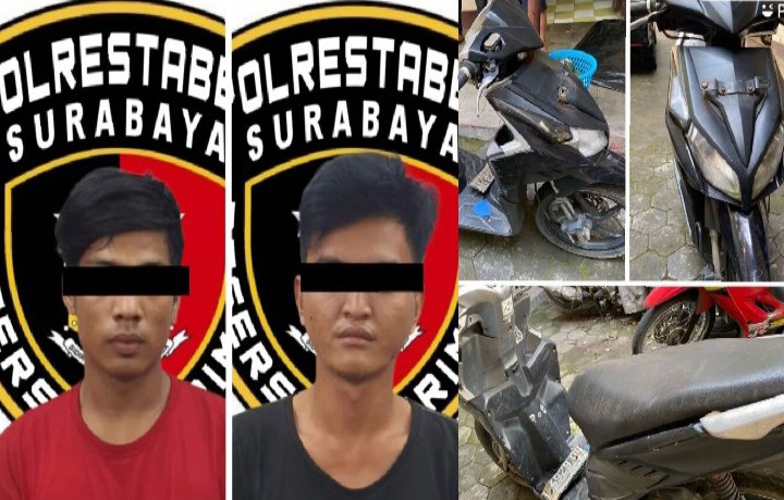 Hendak Jual Motor Curian Dua Pemuda Keok Ditangkap Polisi