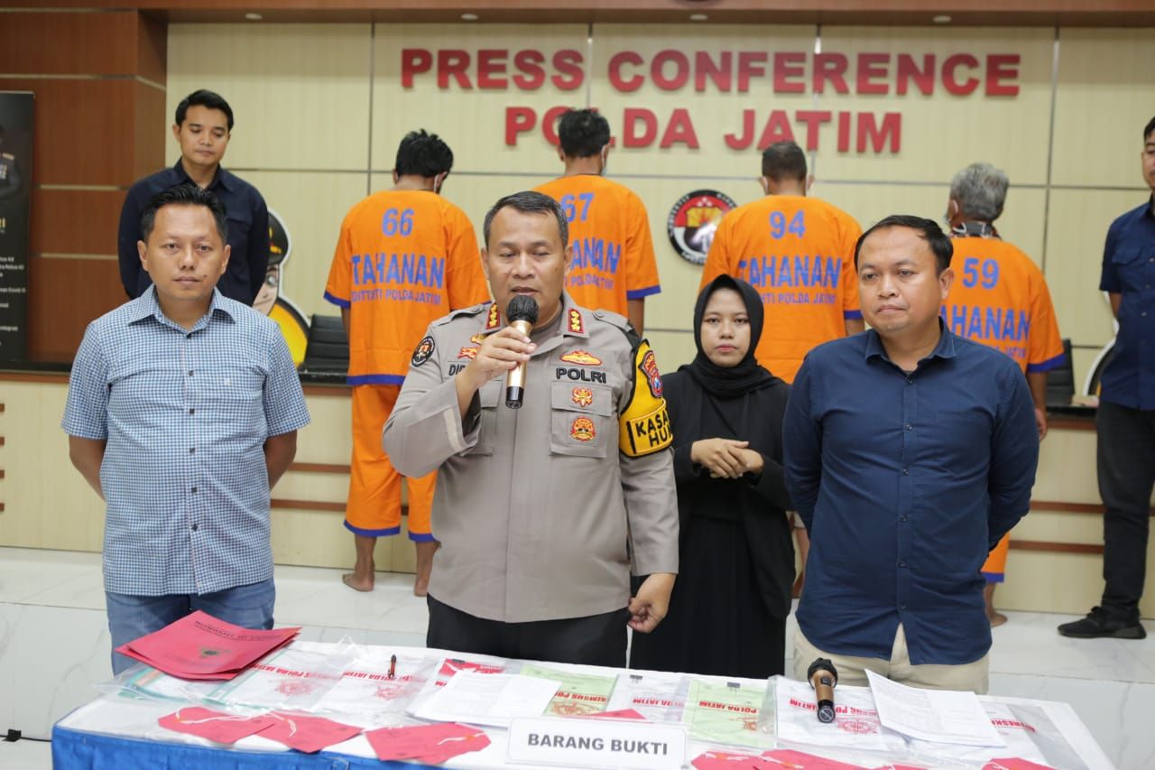 Polda Jatim, Tetapkan Tersangka 4 Kades di Bojonegoro Diduga Korupsi Dana BKK