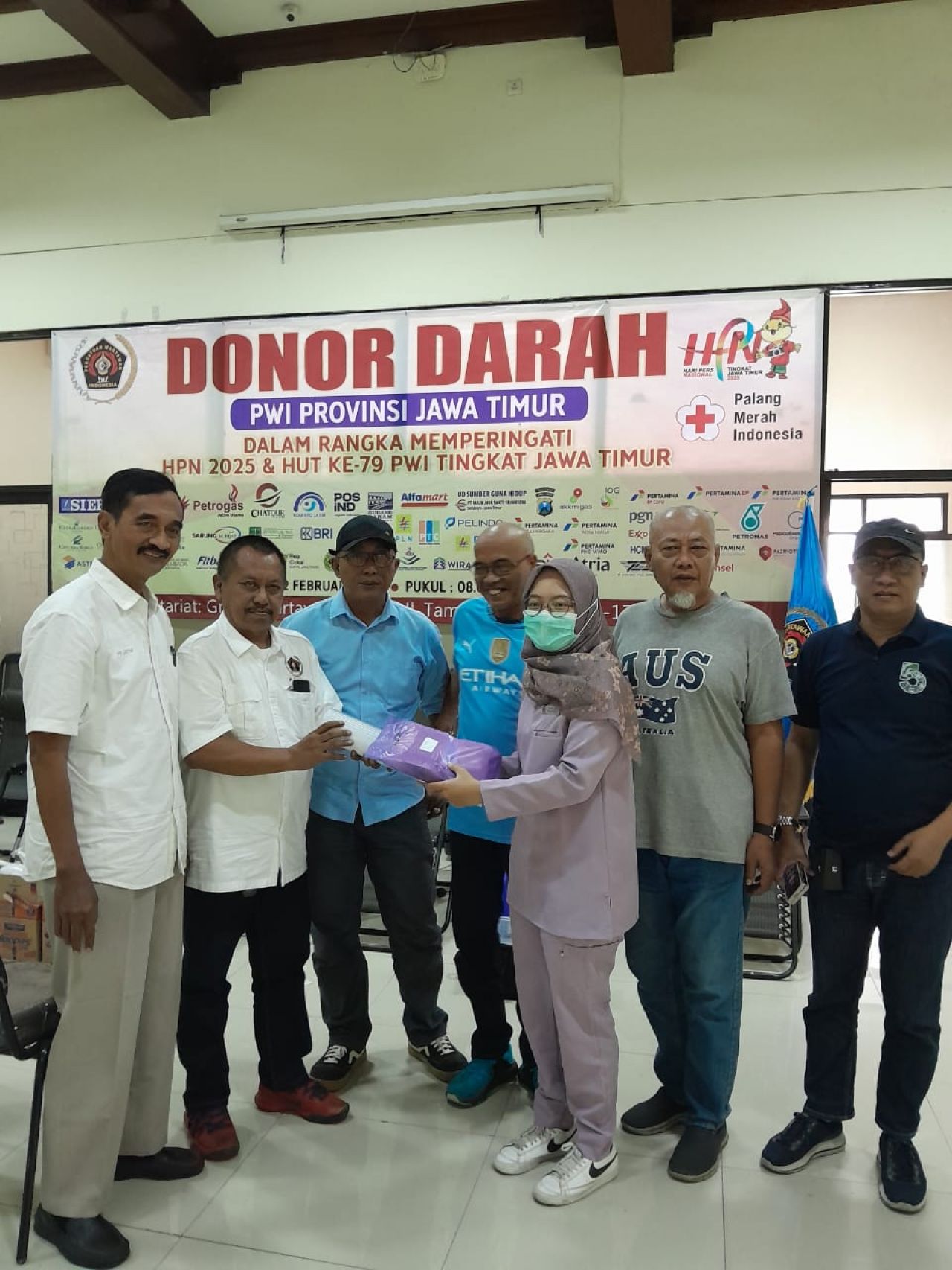 Rangkaian HPN 2025, PWI Jatim Sukses Gelar Donor Darah