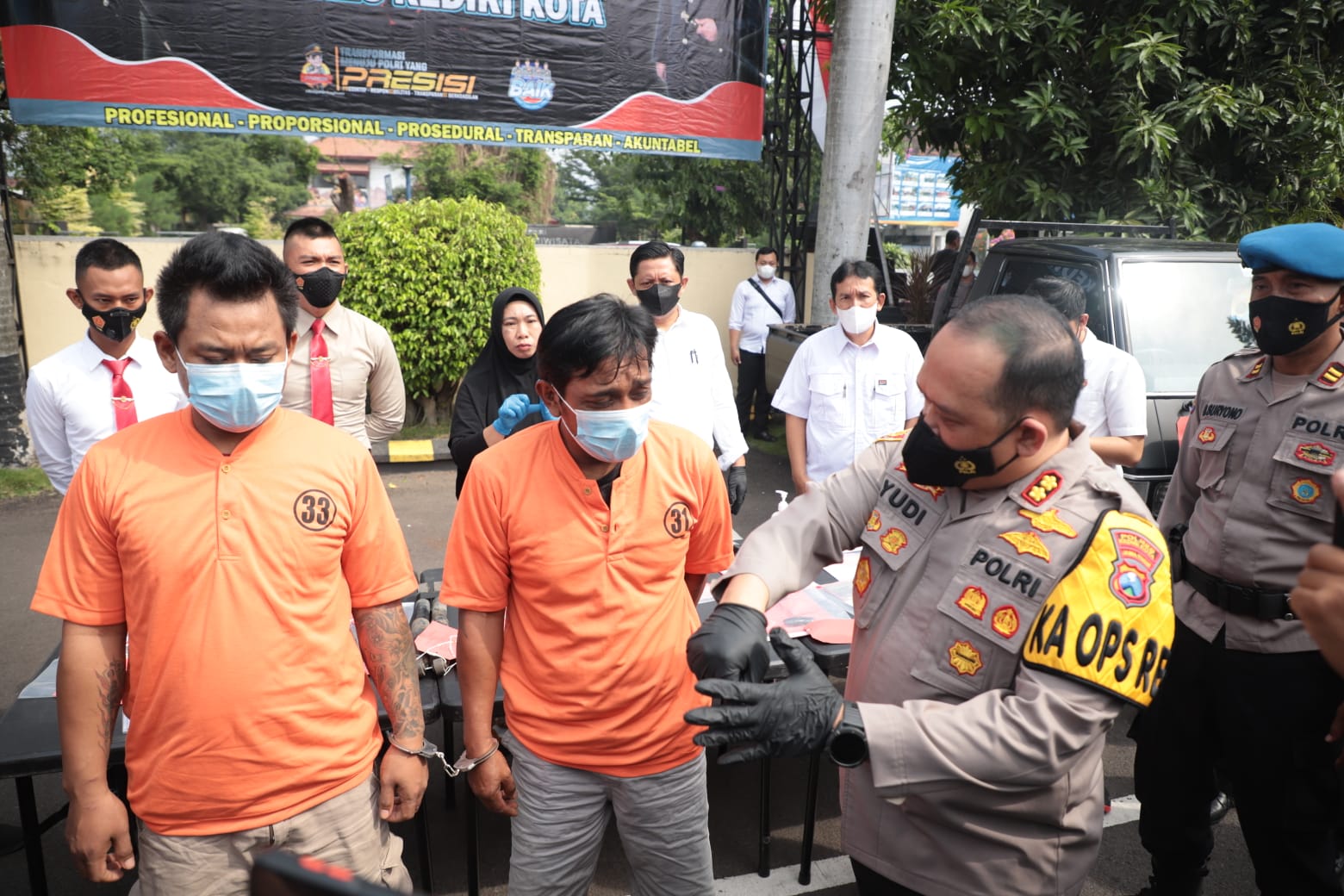 Polres Kediri Kota Berhasil Mengungkap Jaringan Curanmor, Lima Tersangka Diamankan