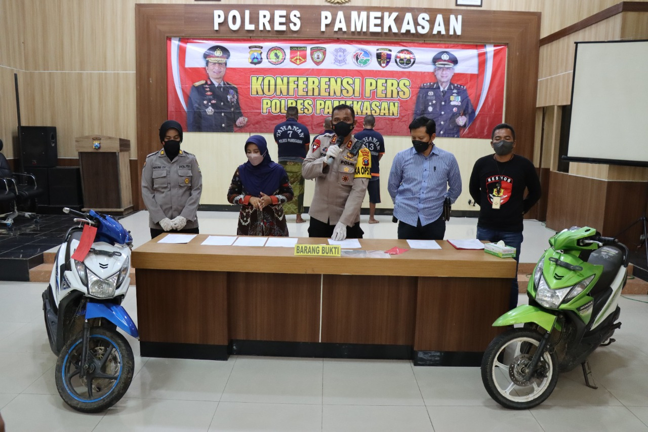 Gerak Cepat Tim Opsnal Sakera Sakti Polres Pamekasan Berhasil Mengamankan 3 Pelaku Curanmor