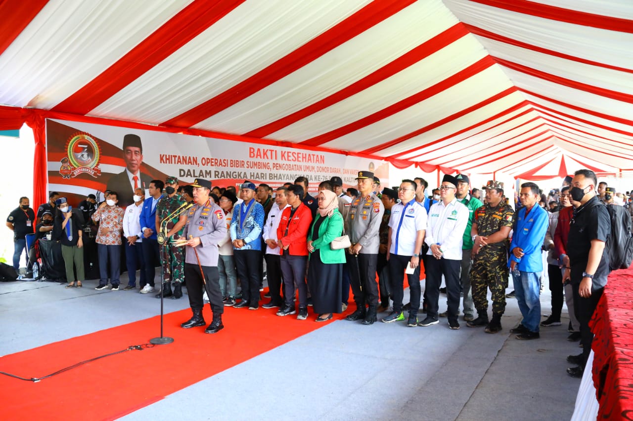 Gelar Bakti Kesehatan di Titik 0 IKN, Kapolri Gelorakan Visi Indonesia Emas 2045