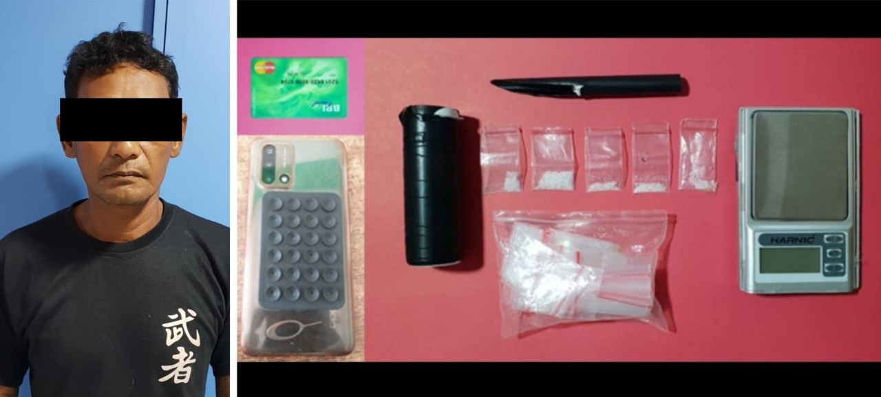 Edarkan Sabu Seorang Kuli Bangunan Ditangkap Polisi