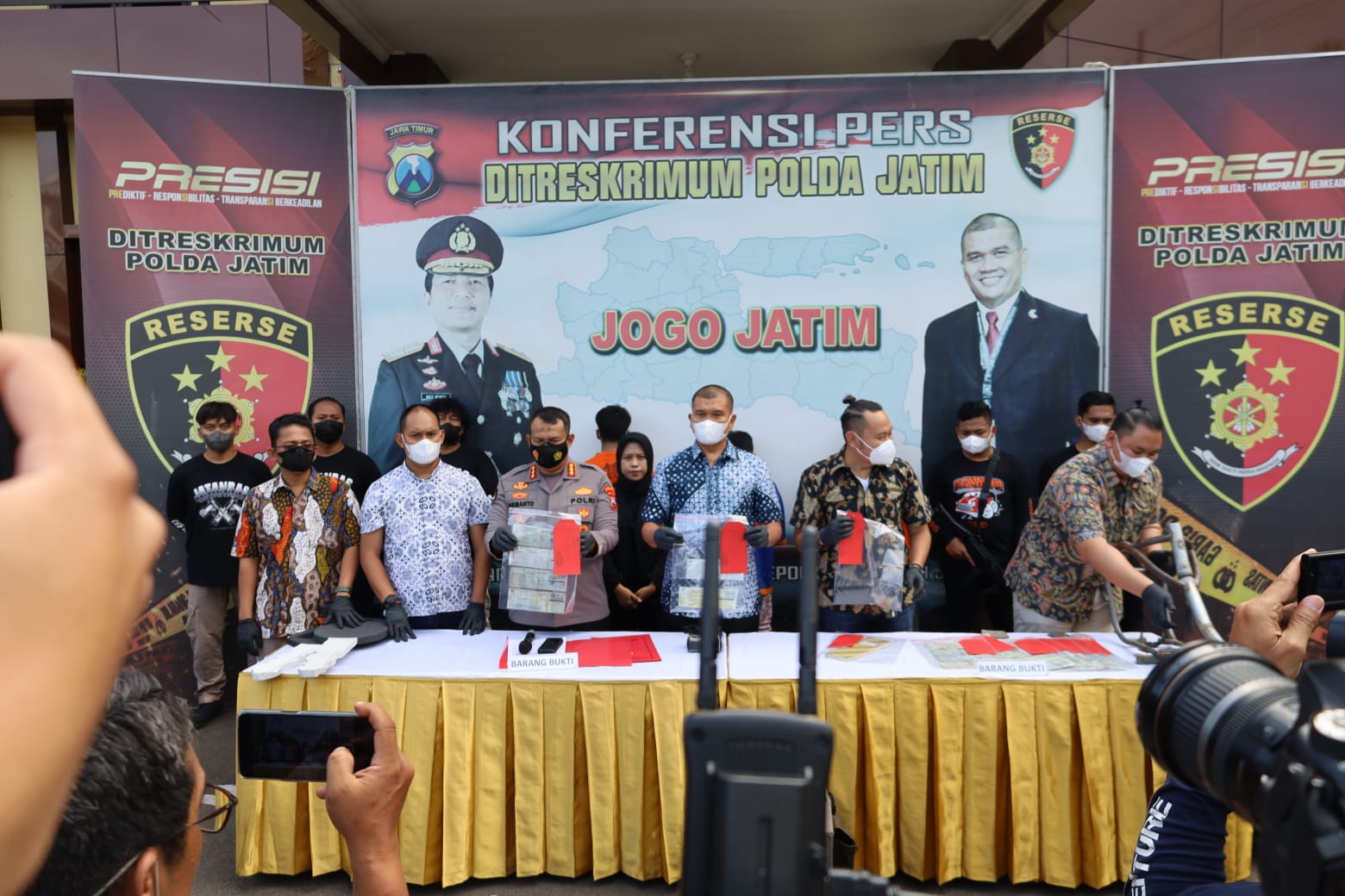 Polda Jatim Ringkus Komplotan Curanmor yang Beraksi di Wilayah Jatim