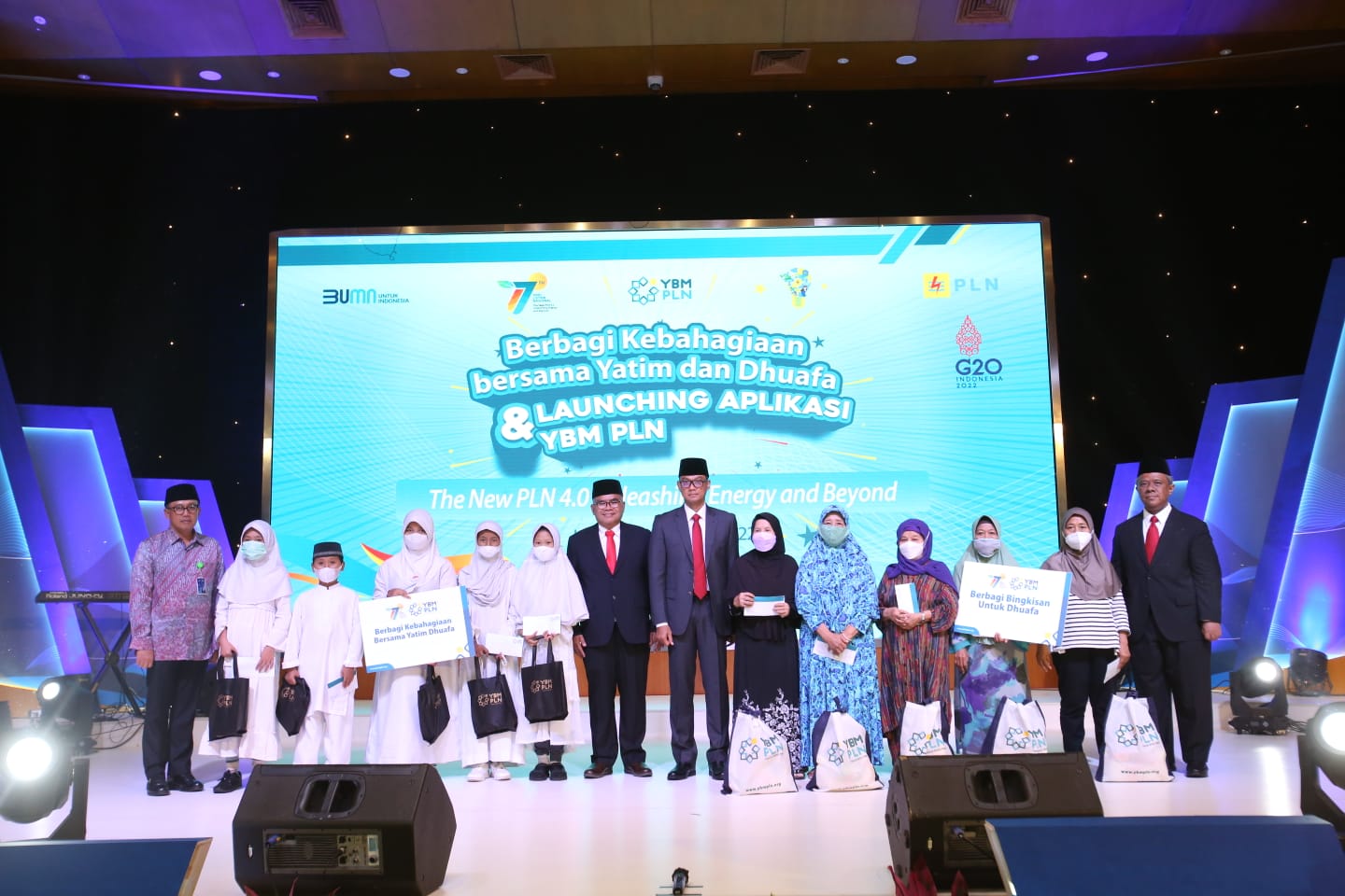 Maknai Hari Listrik Nasional, PLN Bagi Kebahagian Bersama 54 Ribu Anak Yatim dan Dhuafa