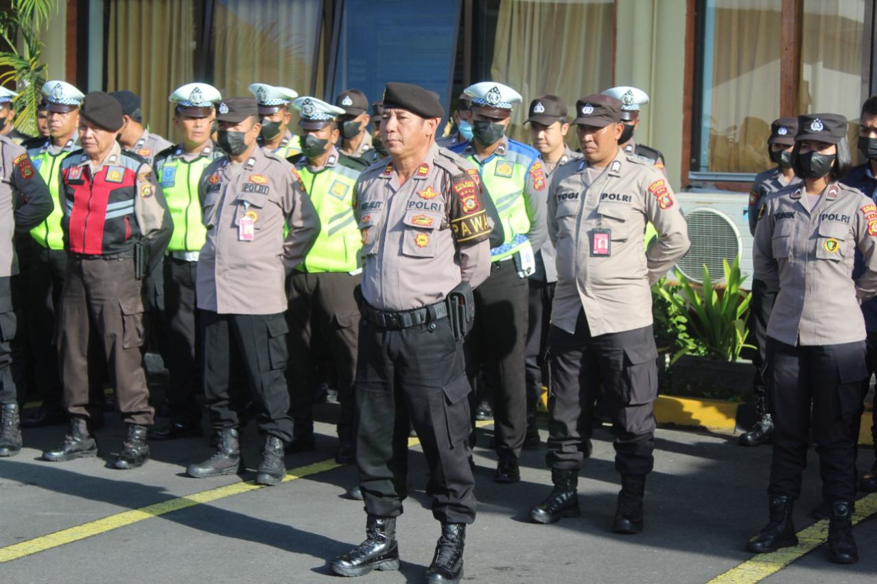 Apel Jampim, Kapolres Bandara Ingatkan Anggotanya &ldquo;Tingkatkan Kinerja dan Laksanakan Tugas dengan Tulus Iklas
