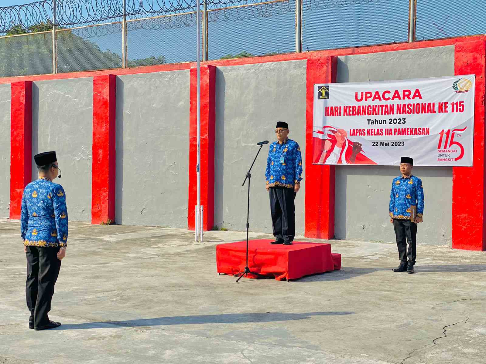 Semangat untuk bangkit, Lapas Pamekasan gelar upacara peringatan Hari Kebangkitan Nasional ke-115