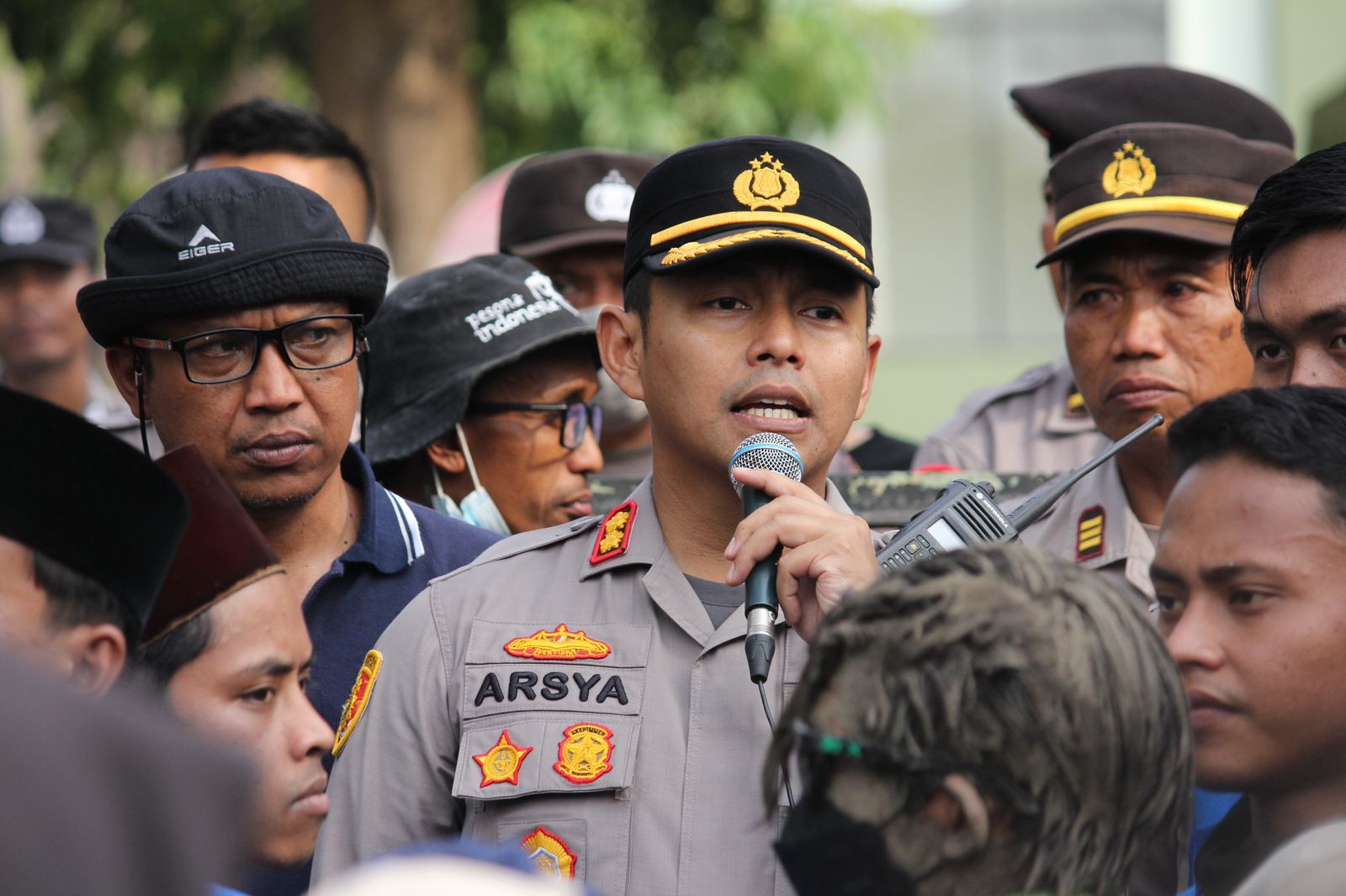 Kapolres Probolinggo Sampaikan Terima Kasih Kepada Mahasiswa, Aksi Damai PMII Berjalan Tertib dan Aman