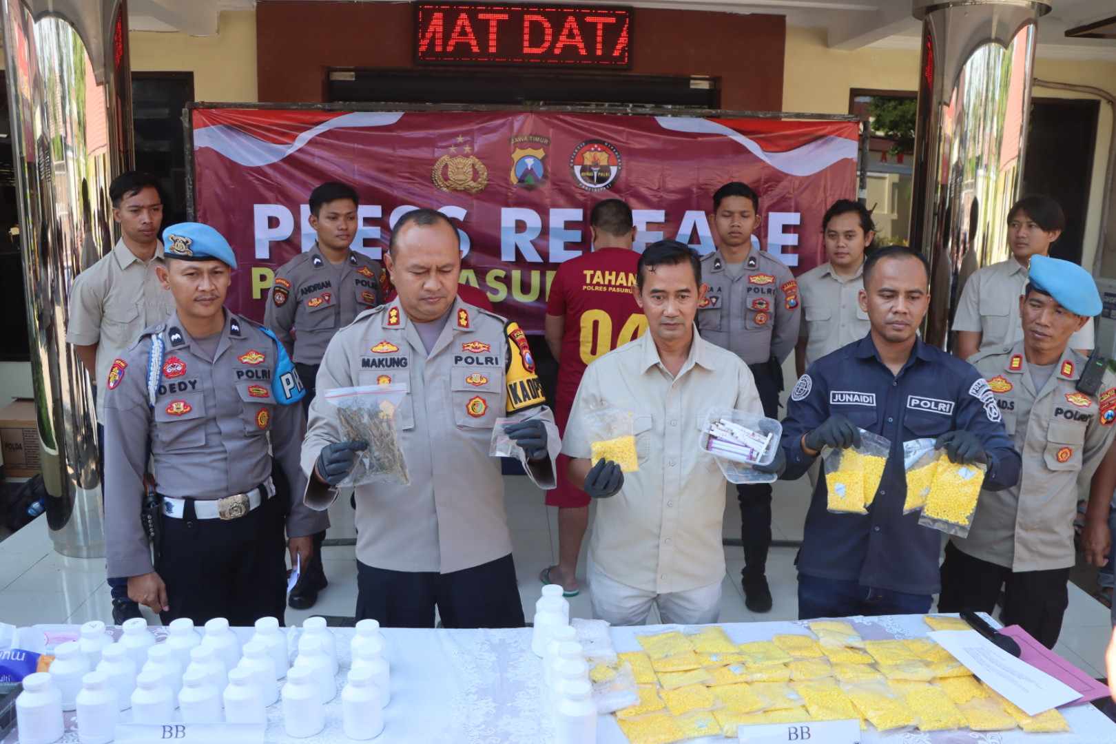Polres Pasuruan Kota Berhasil Amankan Tersangka Sindikat Pengedar Narkoba di Wilayah Tapal Kuda