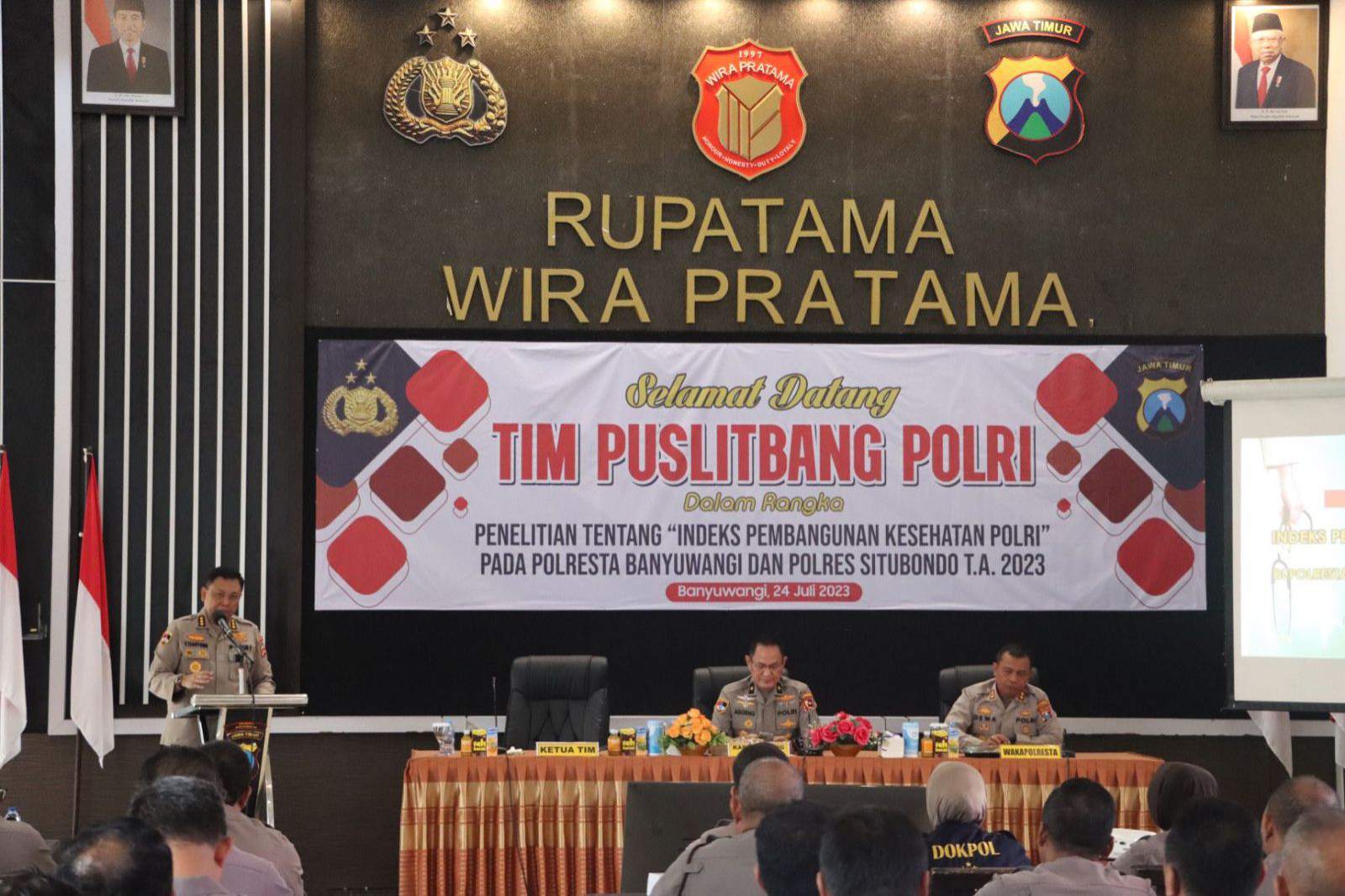 Kapuslitbang Polri Kunjungi Polresta Banyuwangi Wujudkan SDM Berkualitas dan Berdaya Saing