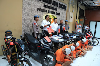 Polres Kediri Kota Ungkap 6 Kasus Selama Bulan Juli 10 Tersangka Berhasil Di Amankan