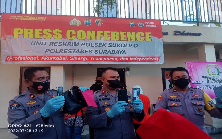 4 Komplotan Curat 1DPO Diringkus Unit Reskrim Polsek Sukolilo