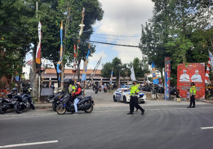 Kapolres Tabanan Pimpin Pengamanan Kejuaraan Bola Volly Kapolri Cup Tahun 2023 Zona VIII Di GOR Debes