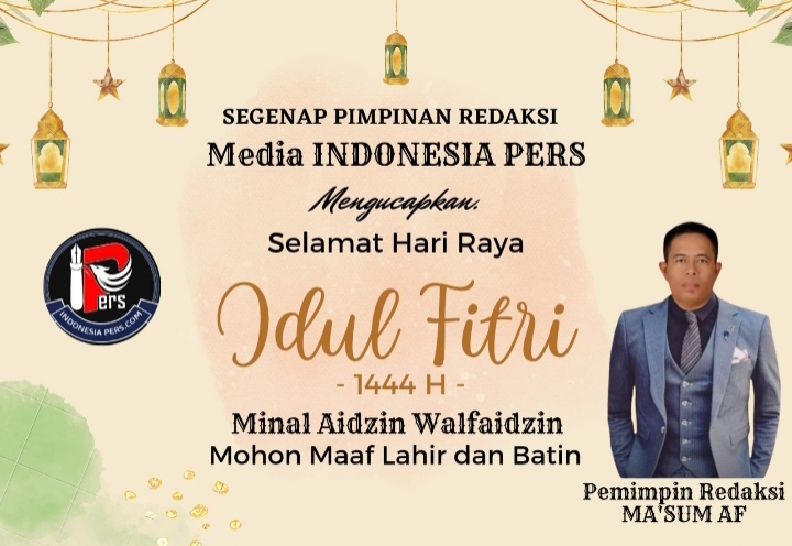Segenap Pimpinan Redaksi Media Indonesia Pers Mengucapkan Selamat Hari Raya Idul Fitri 1444 H. 